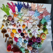 Mi proyecto del curso: Técnicas de crochet para tejer la vida marina. Un proyecto de Diseño de complementos, Artesanía, Tejido, Crochet y Diseño textil de mónica - 28.12.2023
