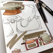 Mi proyecto del curso: Introducción al sketching para diseño de producto. Un proyecto de Diseño, Diseño de producto, Bocetado, Dibujo y Sketchbook de Johanna Correa Fariñas - 08.01.2024