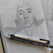 Mi proyecto del curso: Sketchbook de retrato: explora el rostro humano. Esboçado, Desenho, Desenho de retrato, Desenho artístico, e Sketchbook projeto de Johannes Pereira - 14.01.2024