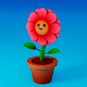 Little Flower. Modelagem 3D projeto de María Alarcón - 22.01.2024