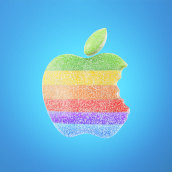 Apple · Candy Numbers. Tipografia, Animação 3D, Modelagem 3D, e Lettering 3D projeto de CESS Studio - 07.02.2024