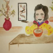 Mi Proyecto del curso: Ilustración en acuarela con influencia japonesa. Un proyecto de Ilustración tradicional, Dibujo y Pintura a la acuarela de Veronica Haydee Allievi - 07.09.2020