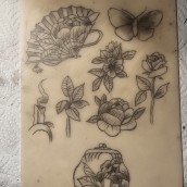 My project for course: Introduction to Tattooing. Un proyecto de Ilustración tradicional, Diseño de tatuajes e Ilustración botánica de shannonreed293 - 29.02.2024