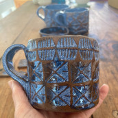My project for course: Stamp Making for Textured Pottery. Arts, Crafts, Fine Arts, Decoration, Ceramics, and DIY project by Caitlin Gregory - 02.01.2024