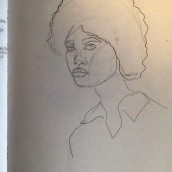 Il mio progetto del corso: Sketchbook per ritratti a grafite con la tecnica del tratteggio. Artes plásticas, Esboçado, Desenho, Desenho de retrato, e Sketchbook projeto de Diana Sellibara - 09.03.2024