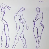 Plus 5minx3. Figure Drawing project by Laura Cortés - 03.12.2024