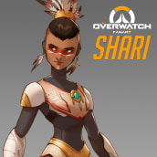 Shari - Overwatch Fanart. Un proyecto de Diseño de personajes y Concept Art de Alan Balleda - 01.04.2024