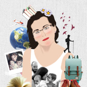 Cuadro collage ilustrado. Un proyecto de Collage e Ilustración vectorial de Diana Jabato Martín - 11.04.2024