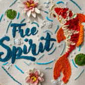 Free Spirit. Embroider project by Cata Losada - 04.09.2024