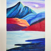 Mon projet du cours : Dessin de paysage aux pastels : jouez avec la lumière. Traditional illustration, Fine Arts, Pencil Drawing, Drawing, and Artistic Drawing project by Claire R - 07.01.2024