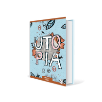 Portada Utopia . Un proyecto de Diseño editorial, Diseño gráfico y Escritura de Esther HIJANO MUÑOZ - 09.09.2014