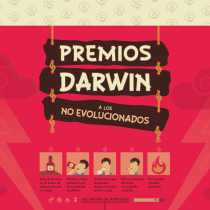 Proyecto Final: PREMIOS DARWIN A LOS NO EVOLUCIONADOS Ein Projekt aus dem Bereich Grafikdesign von Bárbara Pérez Muñoz - 30.11.2014