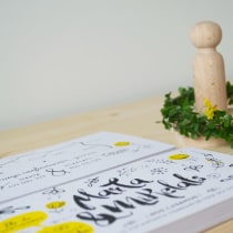 Invitación de Boda MARTA & MIKELATS. Un proyecto de Diseño, Diseño gráfico y Serigrafía de Kitxune - 08.07.2015
