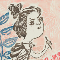 señora con esguince en la muñeca. Un projet de Illustration de Jimena Ramírez - 08.08.2015