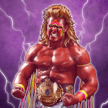 THE ULTIMATE WARRIOR. Traditional illustration project by Dani Blázquez - 01.22.2016