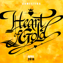 Heart of Gold. Mi Proyecto Final Caligrafía y lettering para manos inquietas.. Design, e Caligrafia projeto de Saba Mesa - 04.04.2016