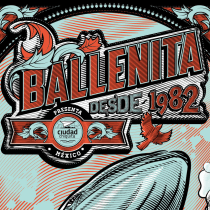 Ballenita - Cartel Práctica. Design e Ilustração tradicional projeto de Ademar García - 27.03.2017