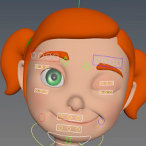 Mi Proyecto del curso: Rigging: articulación facial de un personaje 3D. 3D, Animação, e Animação de personagens projeto de Verónica Morera Carballo - 25.07.2017