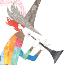 El flautista de Hamelín. Un proyecto de Ilustración, Diseño de personajes, Diseño editorial, Bellas Artes y Collage de Edu Benavente - 06.09.2017
