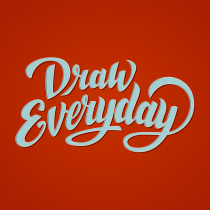 Lettering Draw Everytime. Un proyecto de Diseño gráfico y Lettering de Paulo Bordón - 06.09.2017