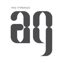 Mig Typeface. T, and pograph project by Pablo Calzado - 09.08.2017