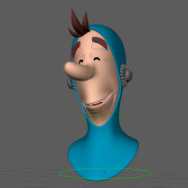 Mi Proyecto del curso: Rigging: articulación facial de un personaje 3D pero en Blender. Un proyecto de Rigging de Salvador Garcia - 18.02.2017