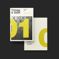 Things & Stuff: Una pequeña zine que servirá de carta de presentación como diseñador.. Un proyecto de Fotografía, Diseño editorial, Diseño gráfico y Tipografía de Alex Zorita - 05.02.2018