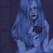 Poster de la película "The Virgin Suicides". Un proyecto de Ilustración tradicional, Cine, Retoque fotográfico e Ilustración de retrato de Sofía Zambrano Ayoub - 10.06.2018