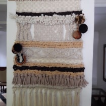 Mi Proyecto del curso: Introducción al macramé: creación de un tapiz decorativo "PASIÓN GUAJIRA". Arts, Crafts & Interior Design project by Lisbeth Ariza - 09.23.2018