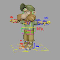 Mi Proyecto del curso: Introducción al rigging para animación. Un proyecto de Animación 3D de Jorge Cajo Manayay - 02.01.2019
