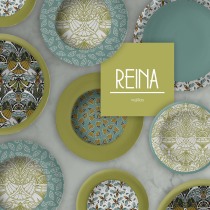 REINA | PATTERNS PARA VAJILLAS. Pattern Design projeto de Ana Marques - 31.01.2019