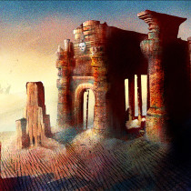 The Forgotten Temple of Tolonte - Concept Art. Un proyecto de Ilustración tradicional, Pintura y Concept Art de Ignacio Kaluda - 04.02.2019