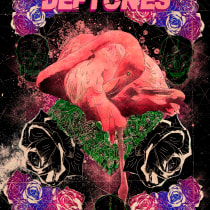 Poster Deftones. Un proyecto de Ilustración tradicional de Cristian Garcia - 22.02.2019