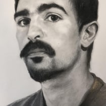 Mi Proyecto del curso: Retrato realista con lápiz de grafito. Fine Arts, Pencil Drawing, and Portrait Drawing project by Roxana Brizuela - 04.08.2019