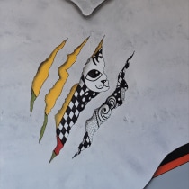 Mi Proyecto del curso: tapa de mi libro Cuentos Arañados. Un proyecto de Ilustración tradicional de Griselda Bosi - 07.09.2019