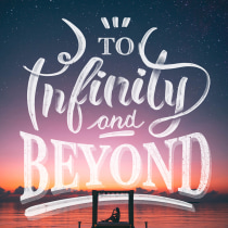 Al infinito y más allá!. Illustration, and Lettering project by Paz Patterer - 09.11.2019