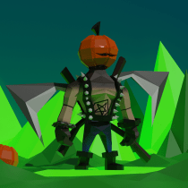 Halloween Creature - LowPoly Blender. Un projet de Conception 3D de anderson_m30 - 27.10.2019