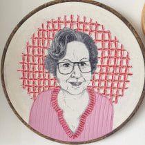 Retrato de mi abuela. Um projeto de Ilustração e Bordado de Maca Lazcano - 29.10.2019