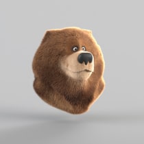 Bear Groom con XGen de Maya . 3D project by Martin Gonzalo Girgenti - 12.21.2019