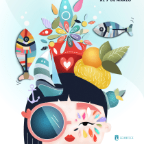 "Marbella Carnavalera" Mi Proyecto del curso: Ilustración vectorial con estilo. Design, Graphic Design, and Digital Illustration project by Sofía Gregorio - 12.24.2019