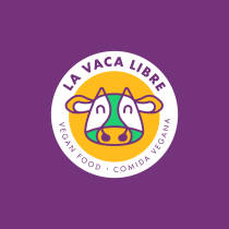 LA VACA LIBRE - Vegan Food. Un proyecto de Diseño de logotipos de Diego P - 03.01.2020