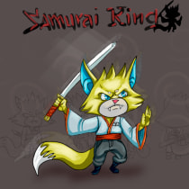 Samurai King. Character Design project by Rubem Eduardo - 03.07.2020