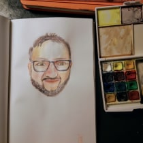 Mi Proyecto del curso: Cuaderno de retratos en acuarela. Desenho de retrato projeto de edo.veraf - 18.03.2020