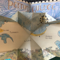 Carnet de Bretagne in Pop-Up Book Creation course. Creativit project by Valérie Truong - 03.28.2020