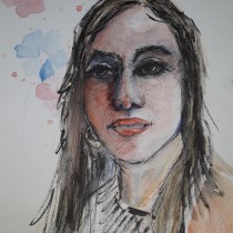 Meu projeto do curso: Caderno de retratos em aquarela - @lucianajorge_arts. Pintura em aquarela projeto de Luciana Jorge - 30.03.2020