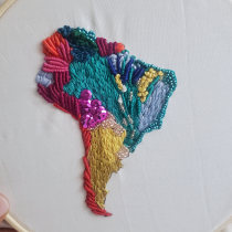 My project in Fashion Design: Painting and Embroidering Garments course. Un proyecto de Bordado de hello - 04.04.2020