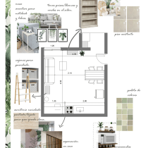 Mi Proyecto del curso: Diseño de interiores para Espacio Multifuncional. 3D, Arquitetura, Arquitetura de interiores, e Design de interiores projeto de Carolina Buri - 06.04.2020