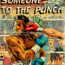 Beat someone to the punch. Traditional illustration, and Digital Illustration project by Beatriz Gaete Mella - 05.15.2020