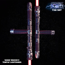Fan Art Maris Brood's Tonfas Lightsaber Star Wars: The Force Unleashed. Un projet de 3D, Jeux vidéo, Art conceptuel , et Développement de jeux vidéo de Sebastián Diaz Castro - 25.05.2020