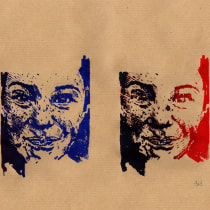 happy. Un proyecto de Ilustración tradicional, Serigrafía e Ilustración de retrato de bonkers - 05.06.2020